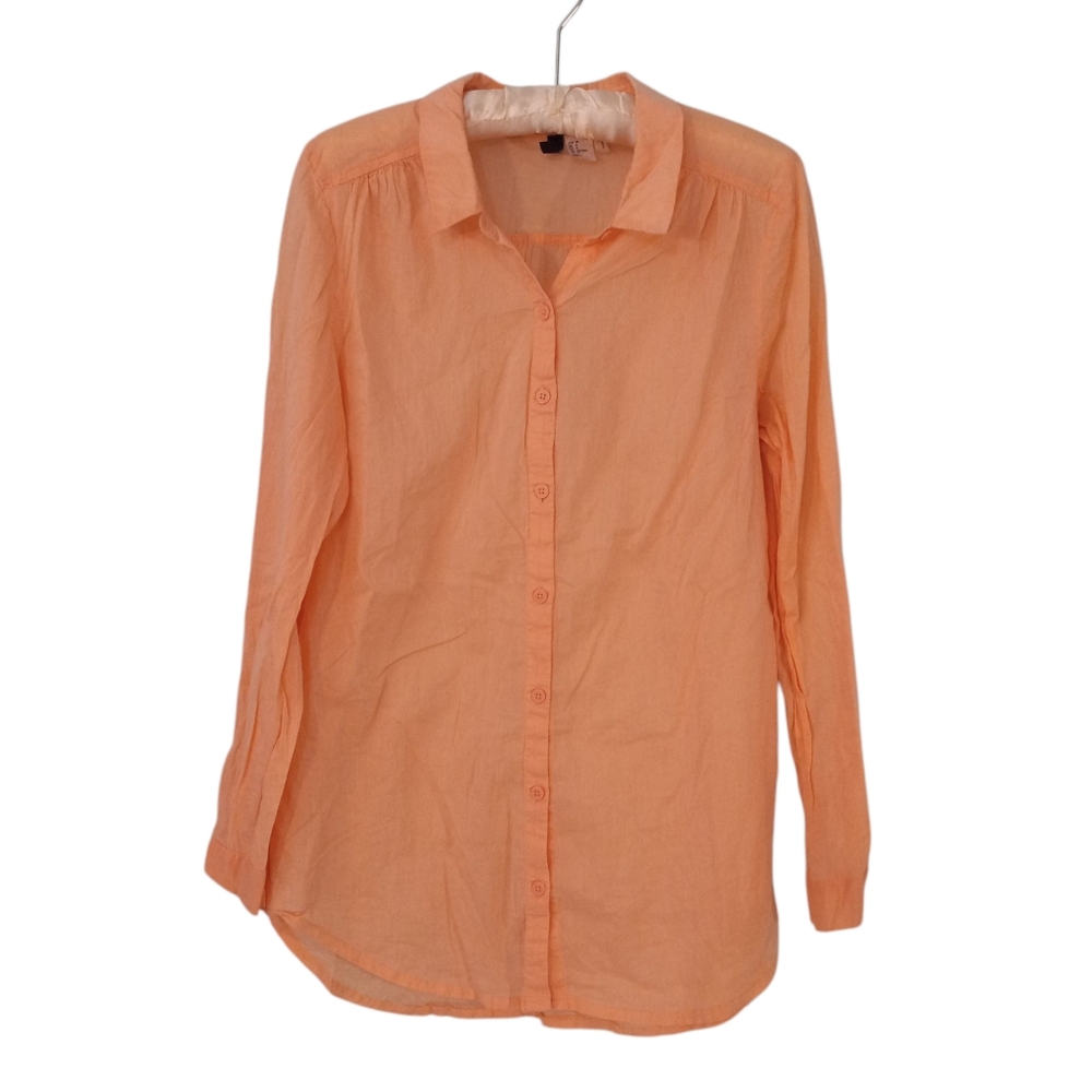 H&M Women's Peach Cotton Blouse | US 8